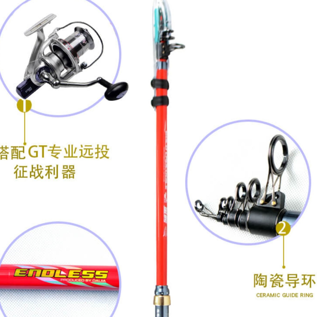 鲢鳙哥专业轻松远投百米海竿50+大体型鲢鳙克星GT征战远投渔轮