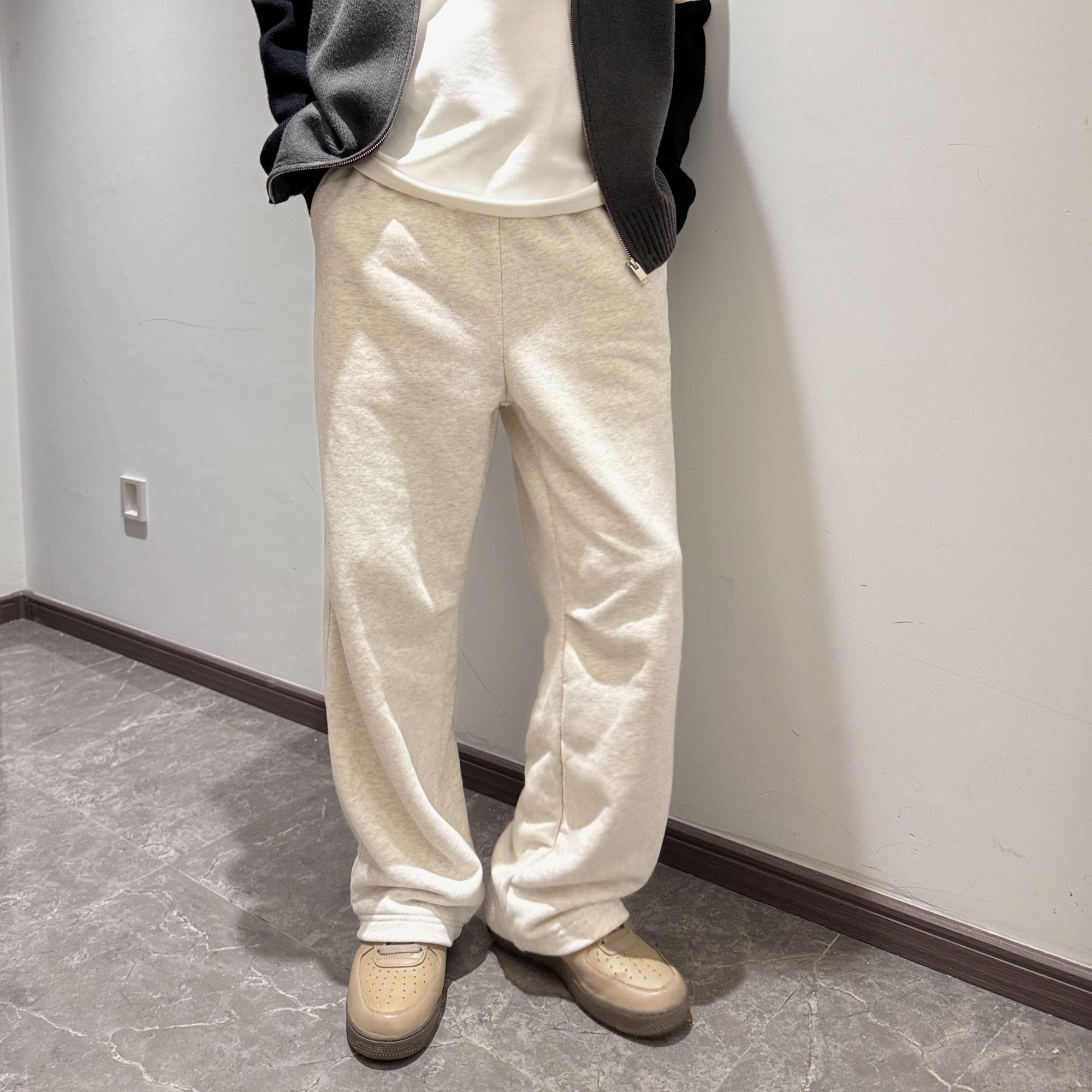 GP2 直筒抓绒卫裤2024秋冬潮牌新品365G美式男女百搭运动直筒裤