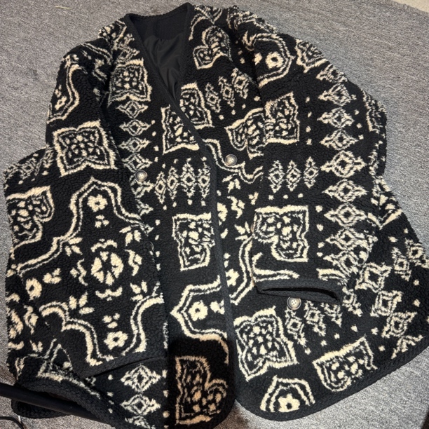 私服《提花颗粒羊毛》重工国服百万针刺富贵外套新中式