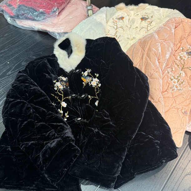 9253-1#《水貂袖口》红人上新百搭宽松复古中式网红外套