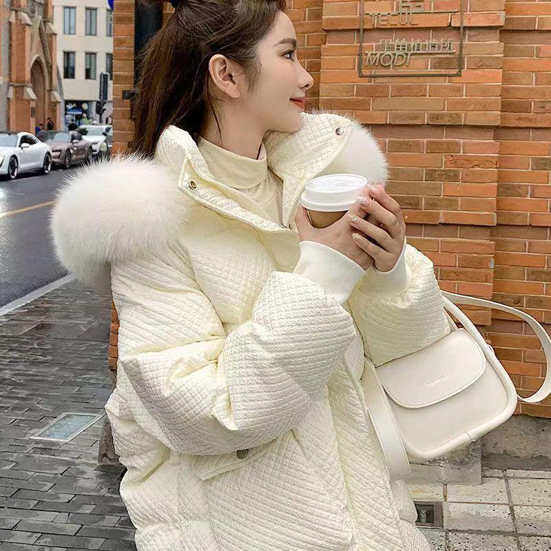 波司登2023新款女士羽绒服女冬季网红小众小个子防寒服外套大毛领
