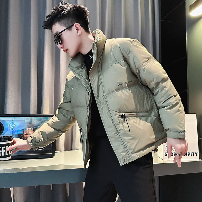 波司登冬季潮牌羽绒服男休闲痞帅立领加厚短款上衣2023新款男士冬