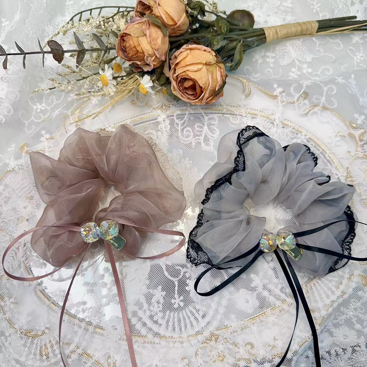 韩国东大门钻钻发圈