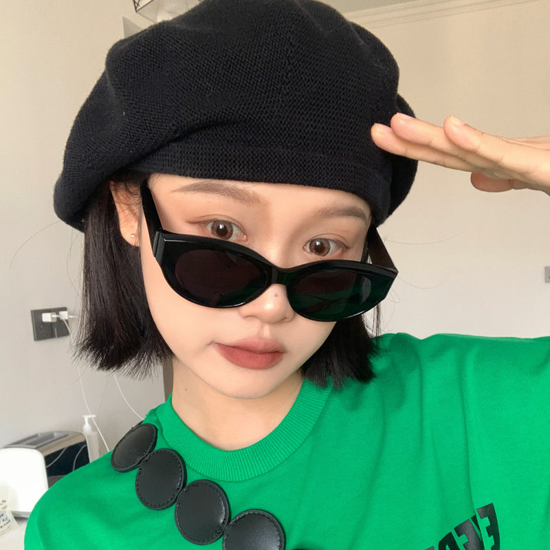 猫眼墨镜女复古高级感ins显瘦显脸小夏季防晒小脸圆脸小框太阳镜
