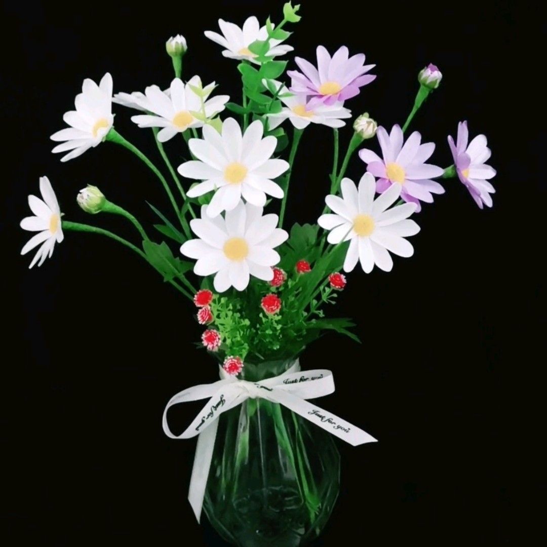 diy丝带小雏菊材料包手工制作材料
