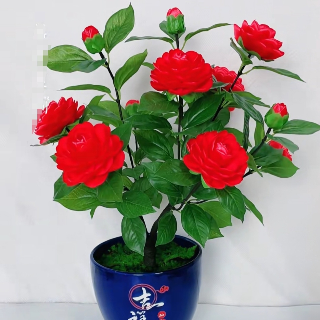 diy丝带山茶花材料包手工制作材料