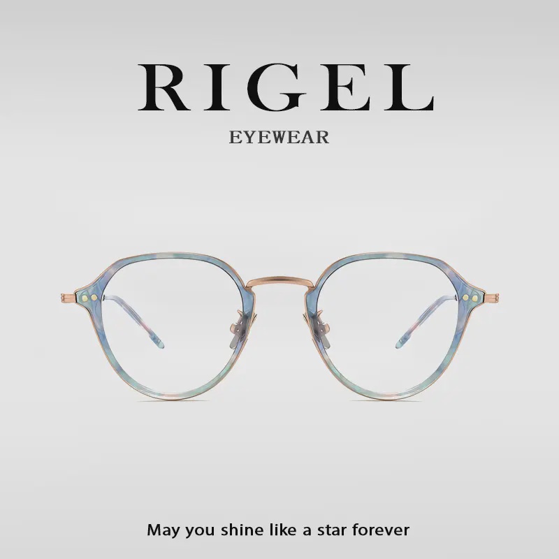 高端板材纯钛眼镜韩系韩风眼镜防蓝光近视配镜潮流韩版lovesome