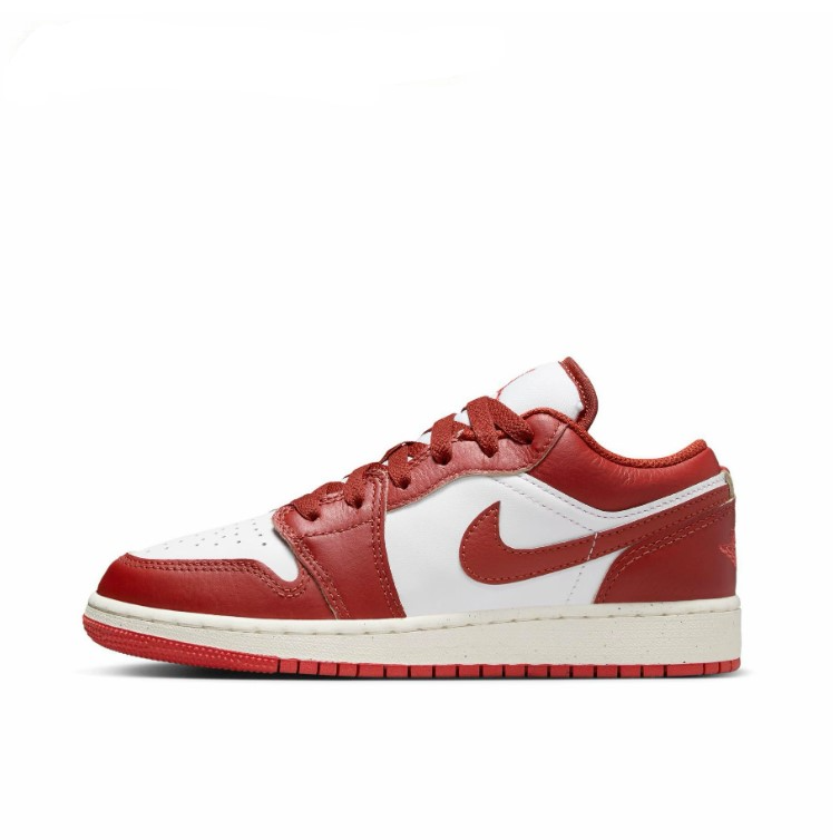 Air Jordan 1 Low AJ1 女白红低帮舒适耐磨复古篮球鞋FJ3465-160