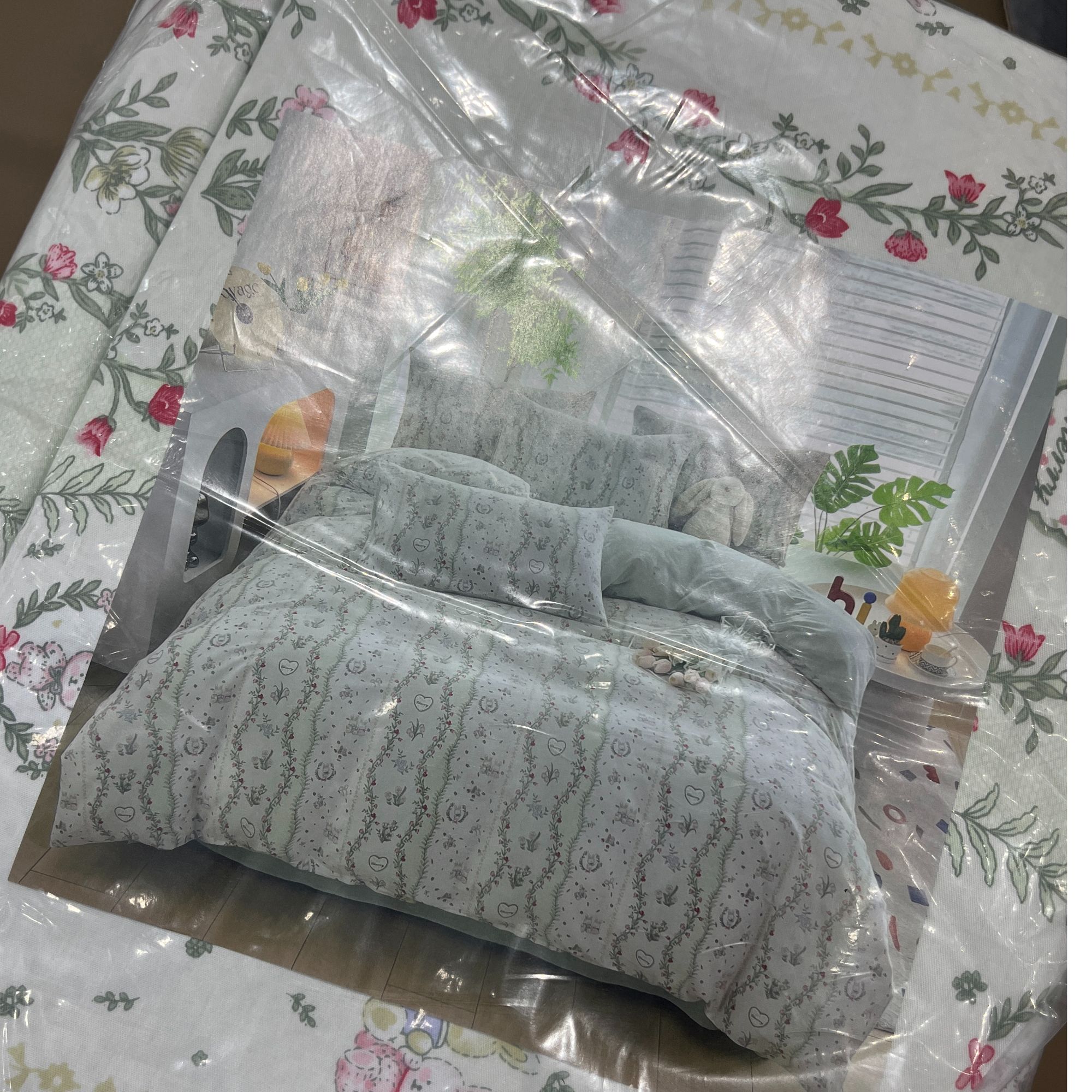 M  品牌尾单-全棉四件套 -宝贝看实物下单