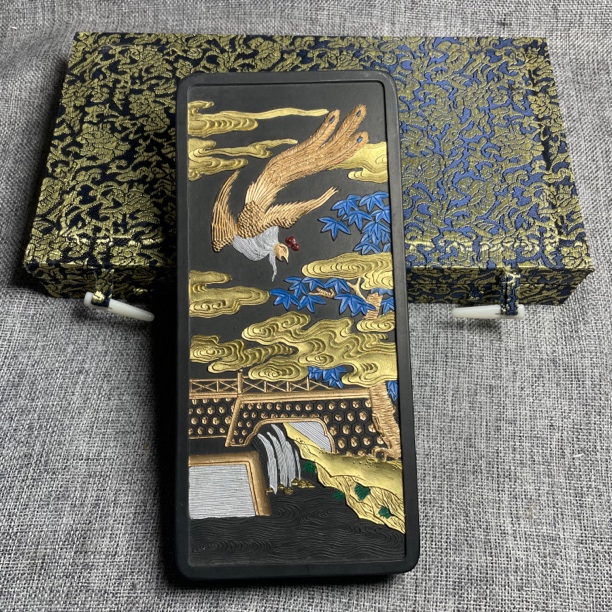 古法松烟程君房文房四宝书画墨块
