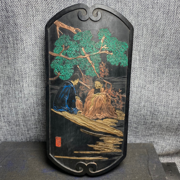大明程君房旧藏库存老墨精品，《春江论文》