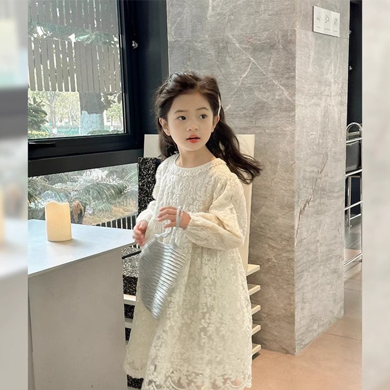 女童连衣裙2025春装新款儿童洋气碎花裙童装气质公主裙宝宝裙子