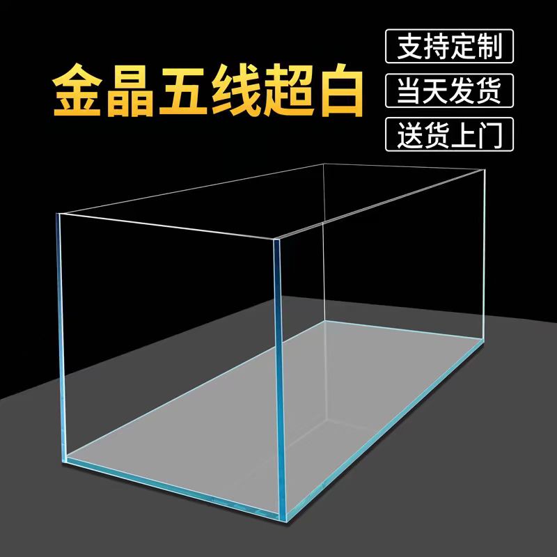 长60宽40高45厚8毫米金晶五线超白缸溪流缸水草缸客厅家用生态缸