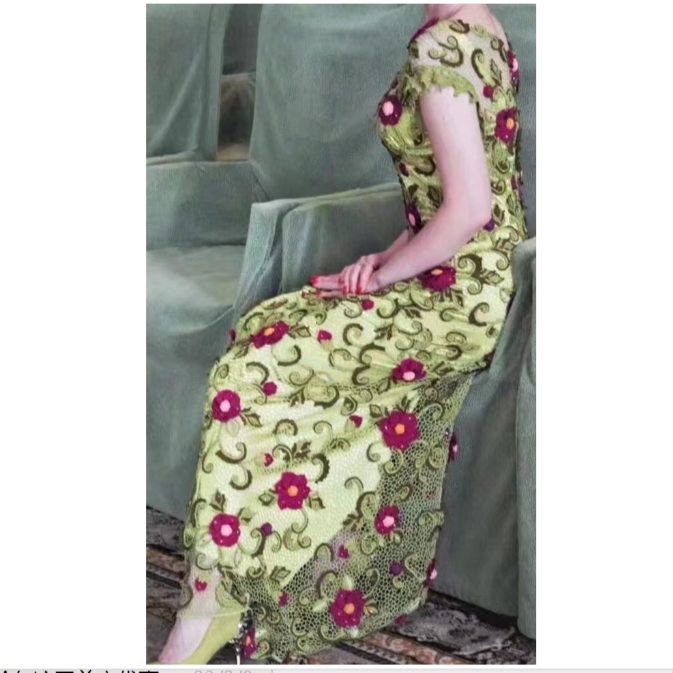 梅钩~爱尔兰钩花美裙《夏季》材料包长款