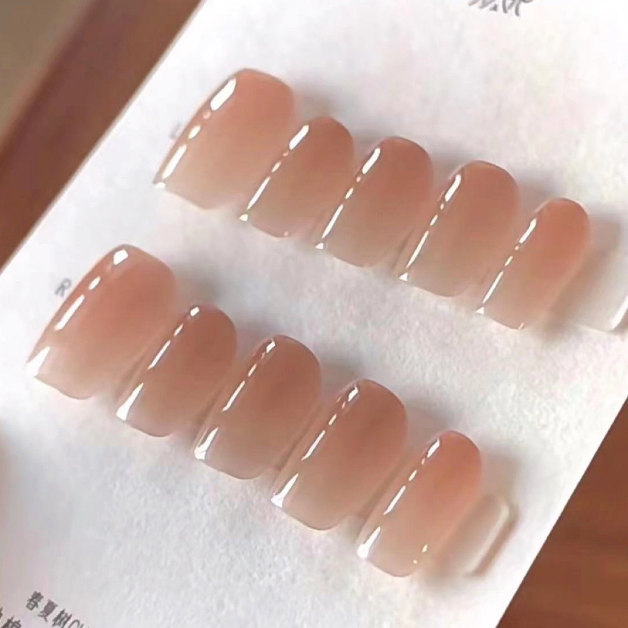 【M86】奶盖简约百搭款可拆卸式美甲贴片