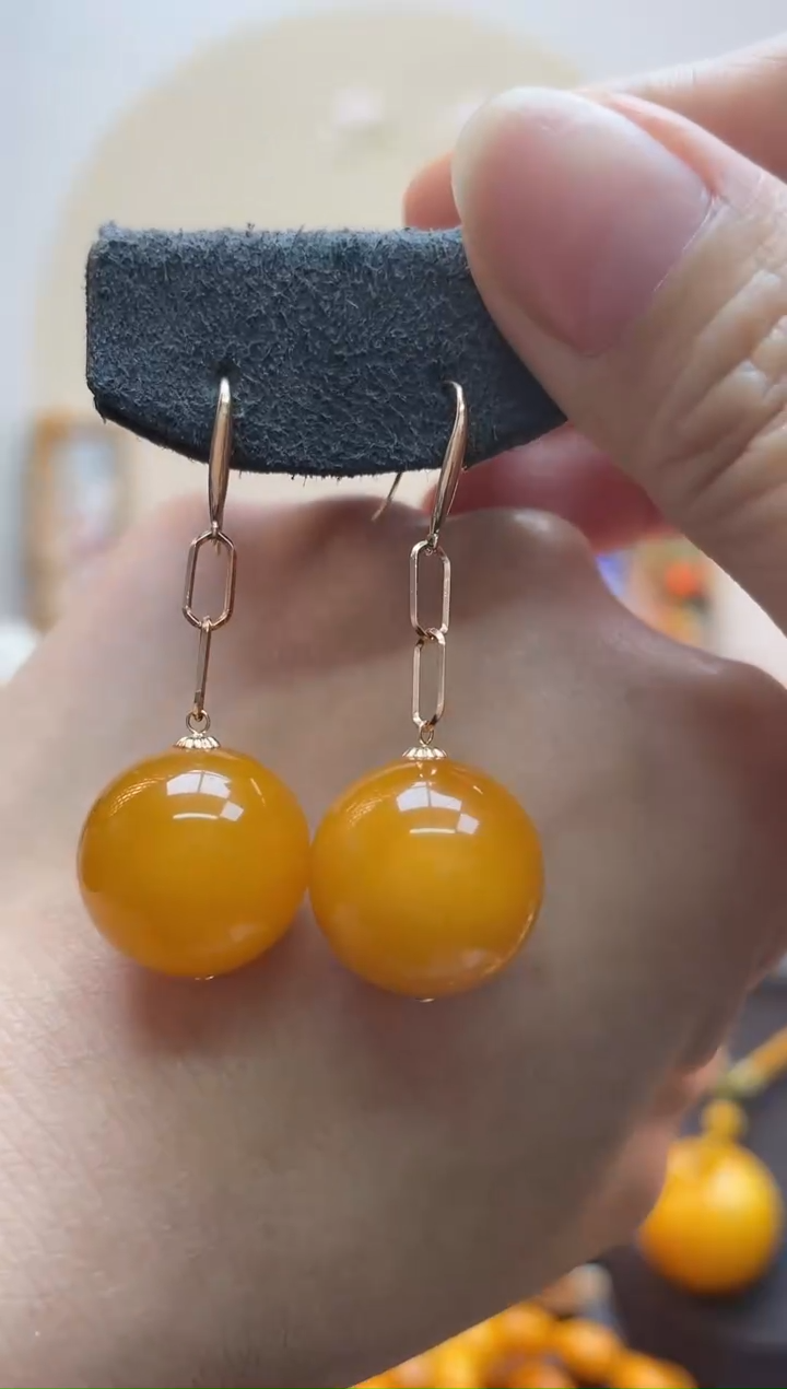 【闪购商品】蜜蜡珠宝奇石18K金镶嵌假一罚十