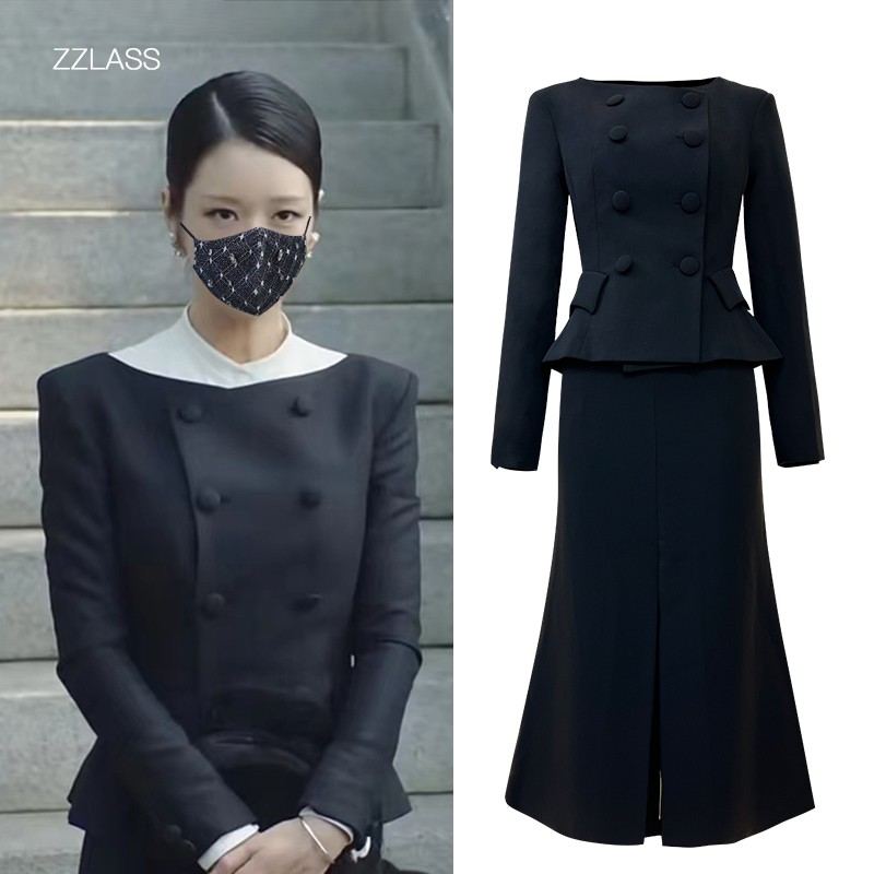 西装裙上衣外套半身裙鱼尾裙夏娃徐睿知同款套装小西服财阀千金