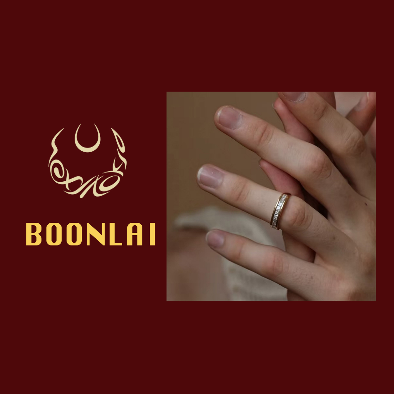 铜合金锆石戒指 Boonlai  镶钻简约单层戒指1422