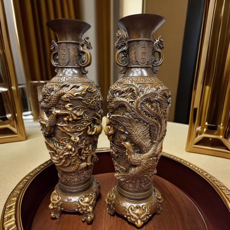 龙凤呈祥花瓶摆件1个      SPC                                