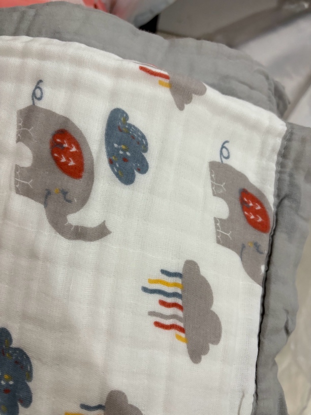 婴幼儿6层纱布浴巾1.1米