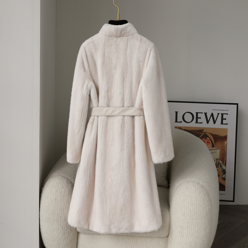 备用海宁2023新款外套时尚年轻大衣女显瘦大衣女长款过膝外套长款