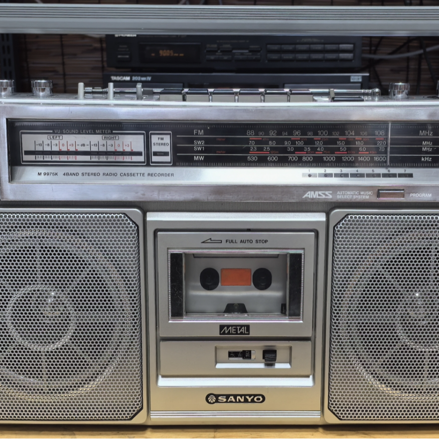 三洋9975九十年代回忆老物件收录音机摆件老式磁带播放器顺丰包邮