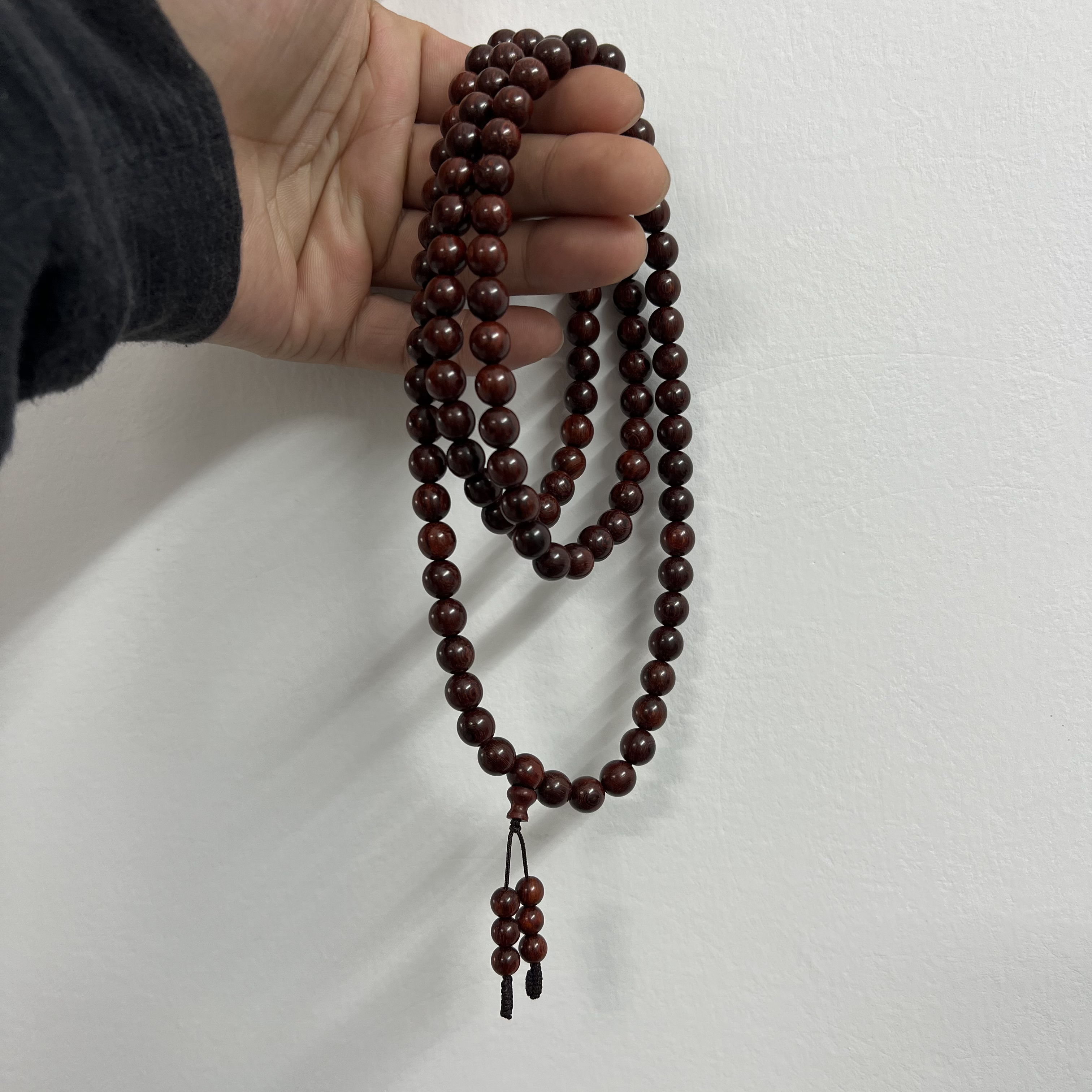 小叶紫檀老料0.8*108颗圆珠，多样发一