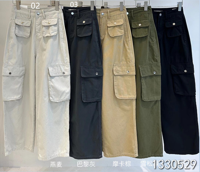 小妳XiaoNi———（春款工装休闲直筒裤1330529）