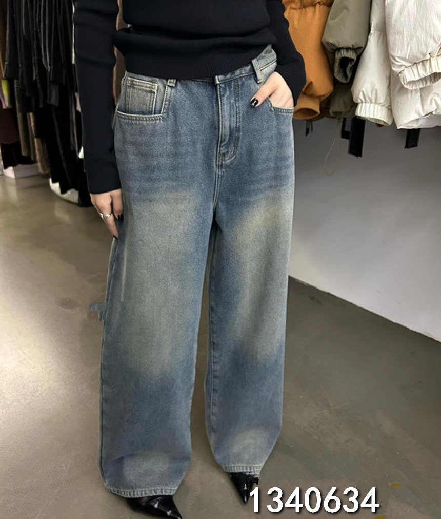 小妳XiaoNi———（冬款阔腿加绒牛仔裤1340634）