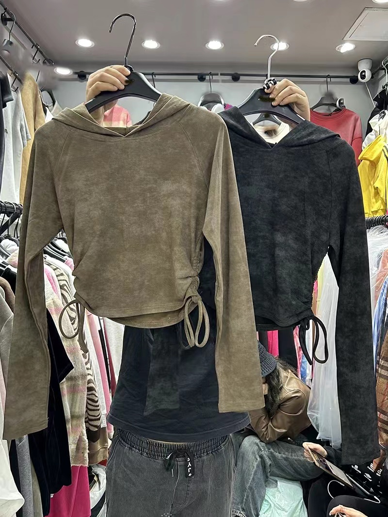 小妳XiaoNi———（春款扎染带帽T恤1330925）