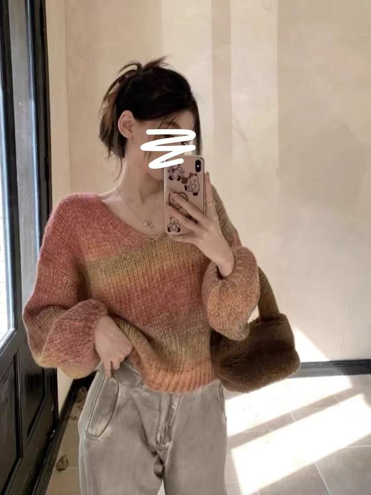 小妳XiaoNi———（冬款差色毛衣2340024）