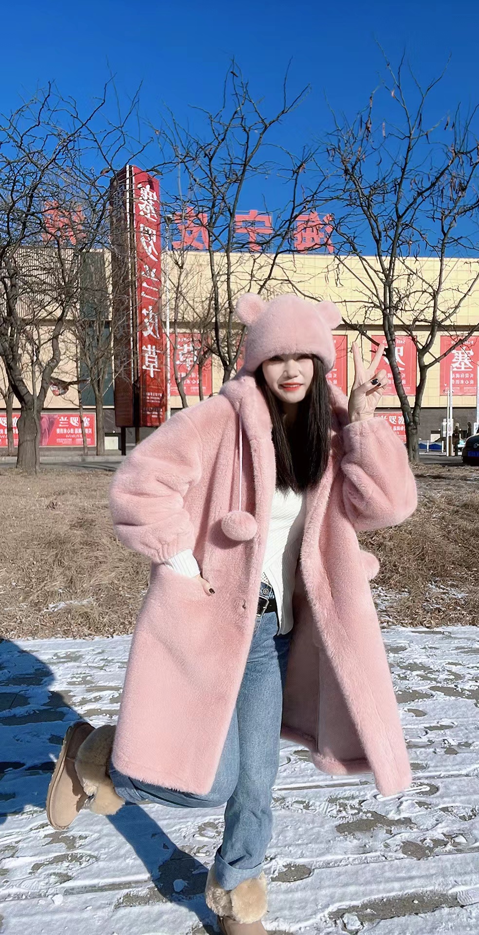 {秀秀推荐}2023冬季新款女士外套中长大衣