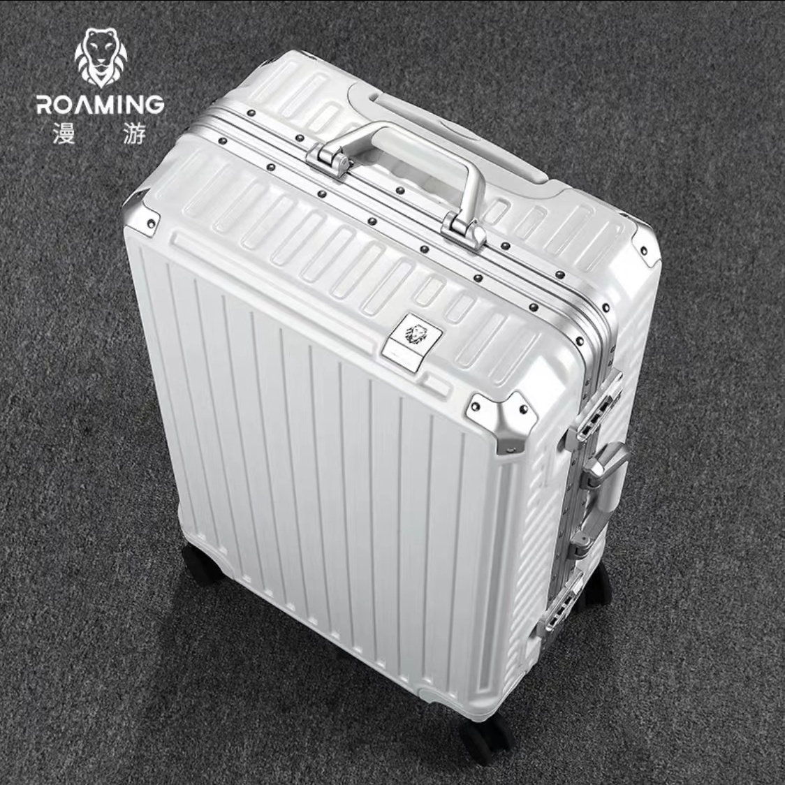 高品质漫游新款网红ins铝框箱24白色20登机行李箱万向轻音轮海关