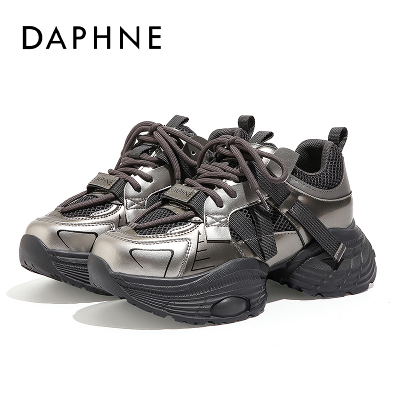 Daphne/达芙妮2025夏上新厚底百搭女士老爹鞋韩版潮流运动潮鞋ins