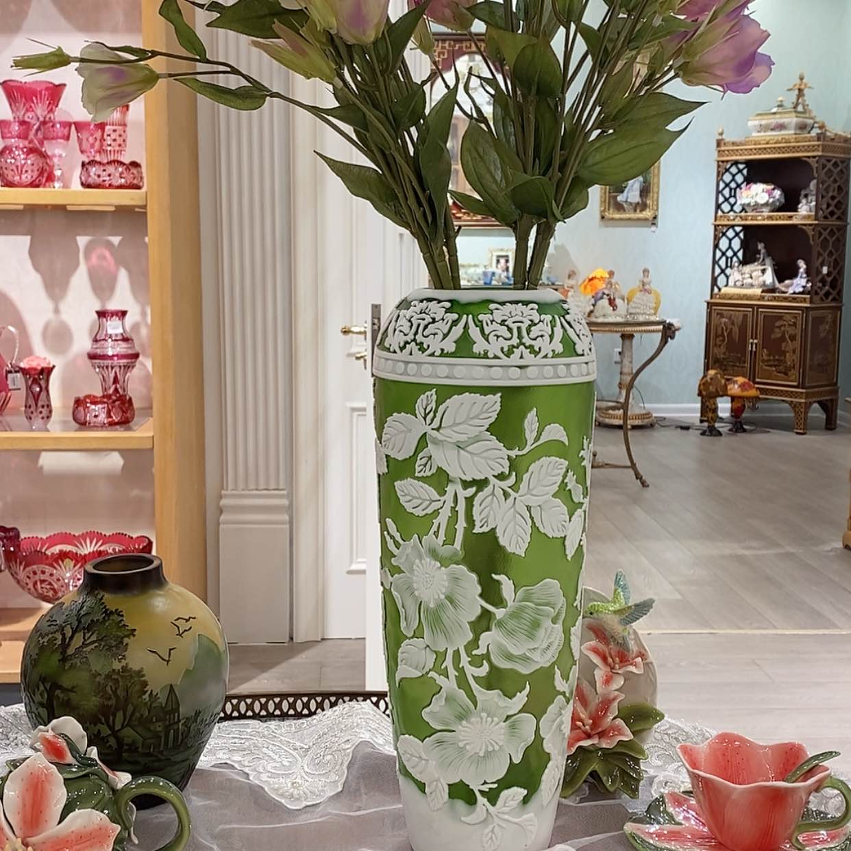 【闪购商品】摆件新品格雷花瓶一支