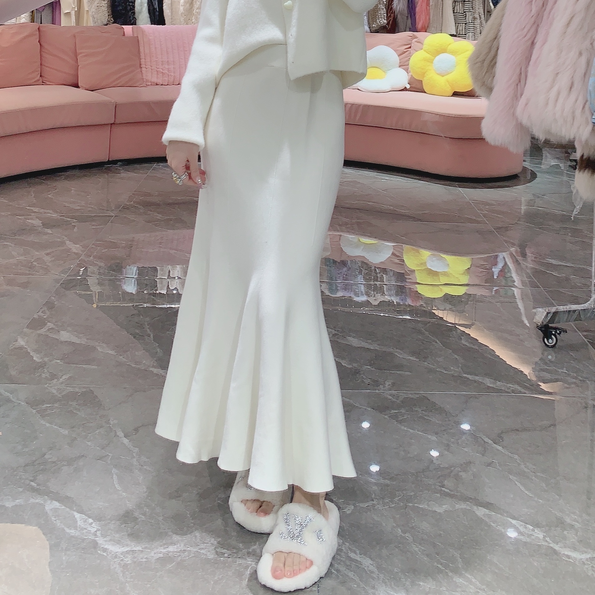 Gxy小妖精秋冬针织（鱼尾裙）轻奢时尚法式名媛