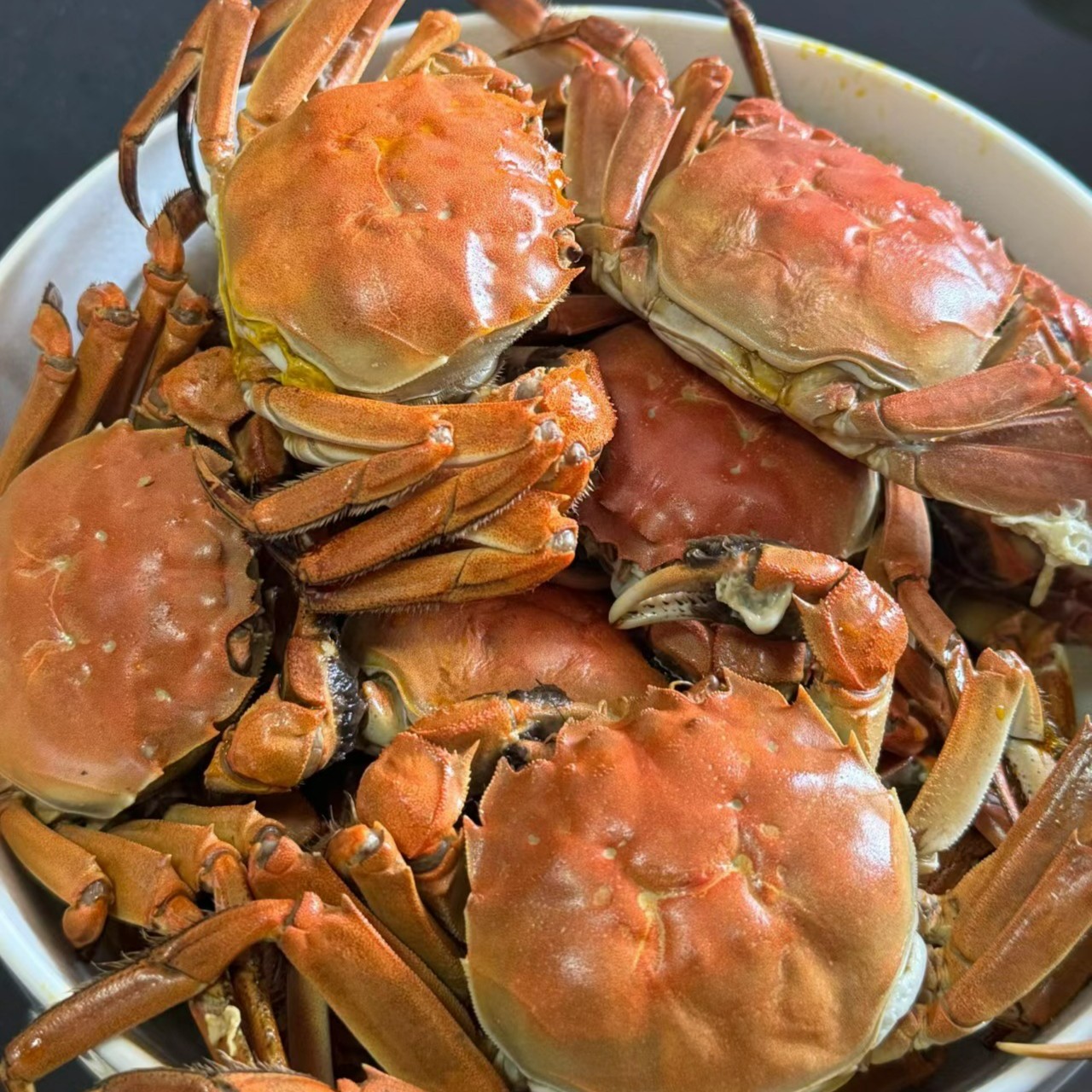 约2.5两/只母 大闸蟹63元1斤（称完改价付款）