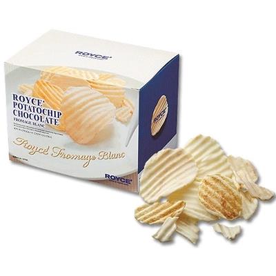 蔡文静推荐 日本进口北海道ROYCE生巧克力薯片原味 白巧芝士
