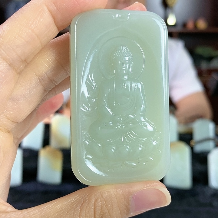 【闪购商品】和田玉吊坠双面雕刻未镶嵌