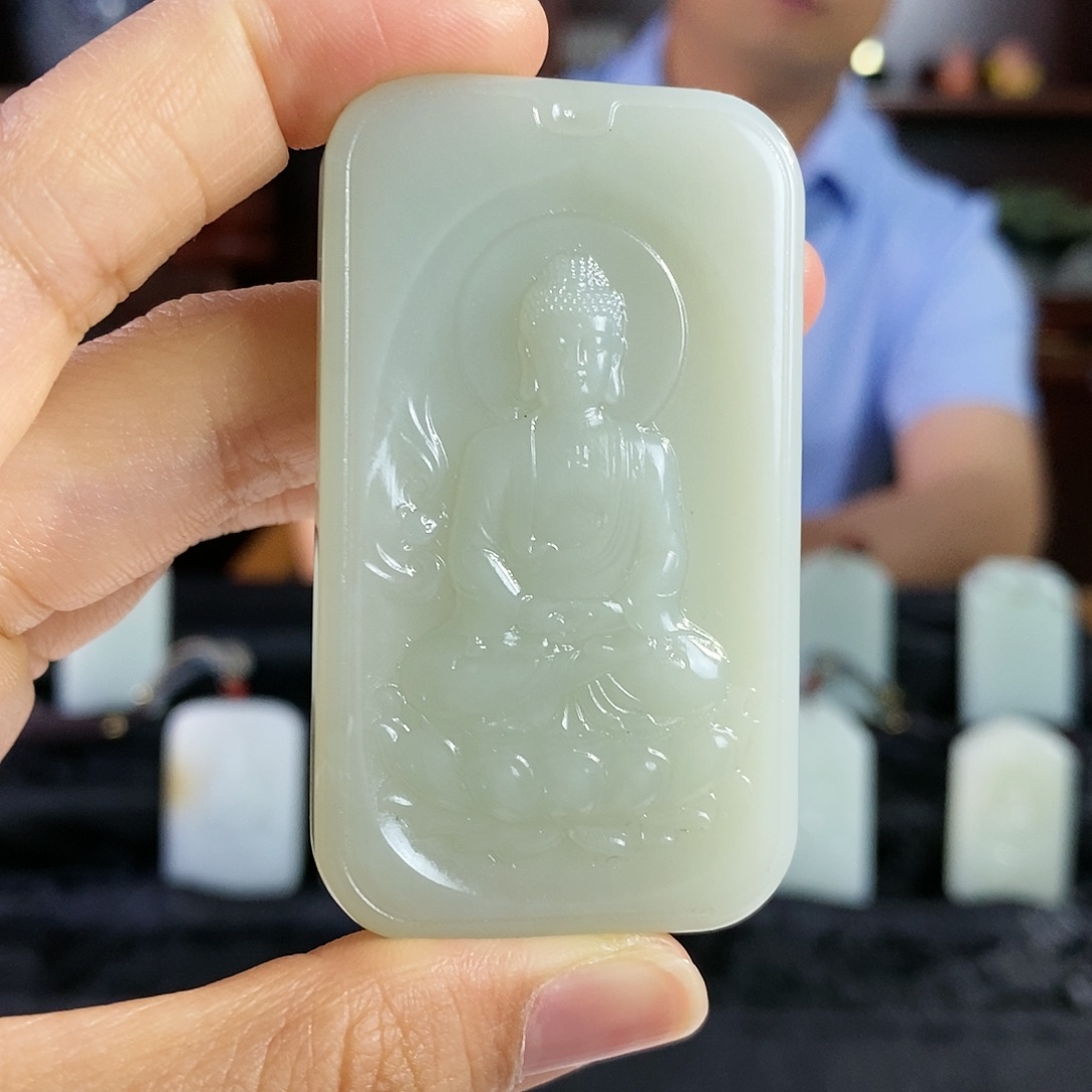 【闪购商品】和田玉吊坠双面雕刻未镶嵌