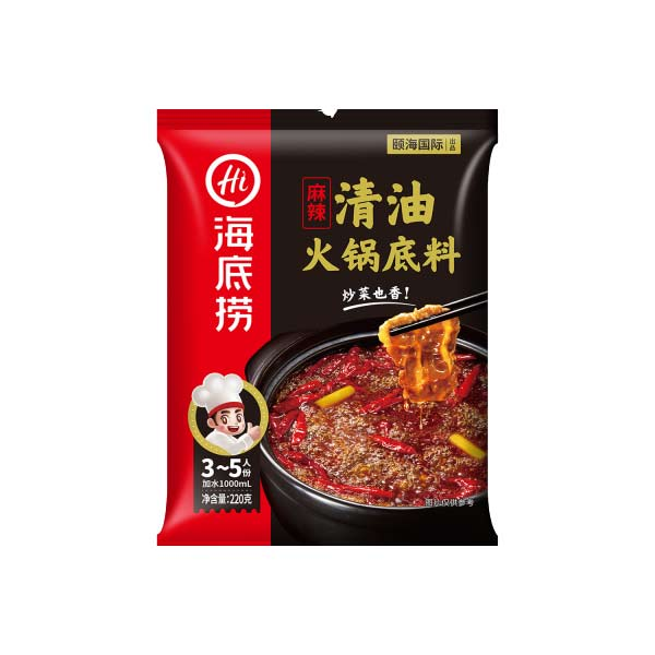 海底捞清油火锅底料麻辣味 220g