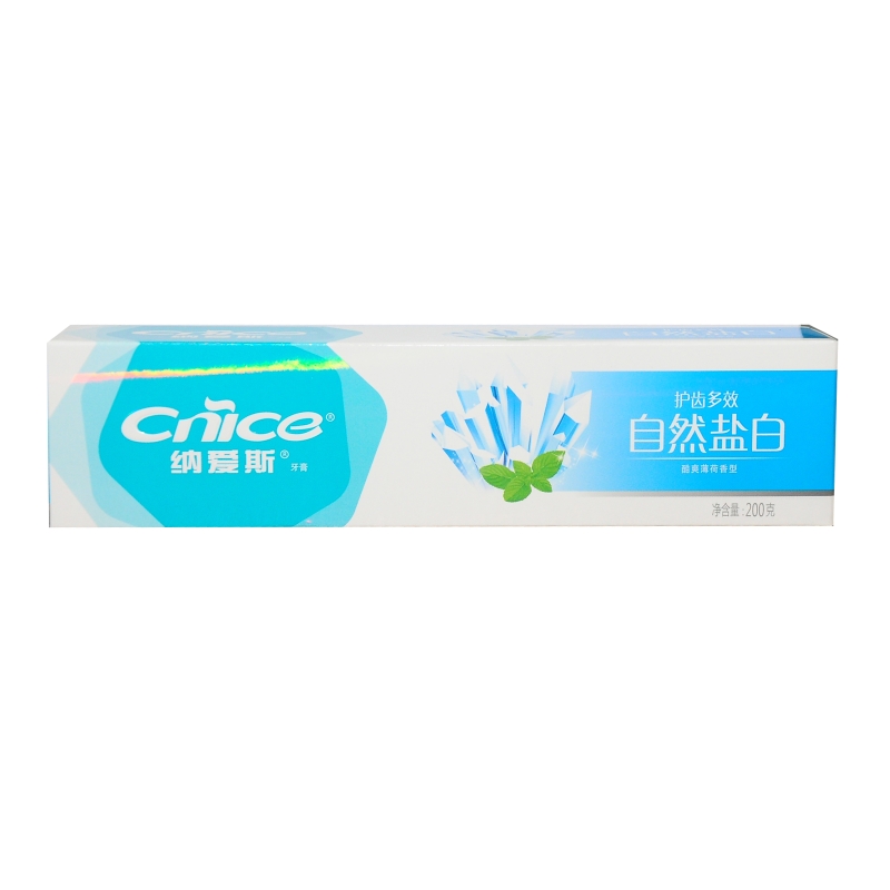 纳爱斯自然盐白牙膏200g