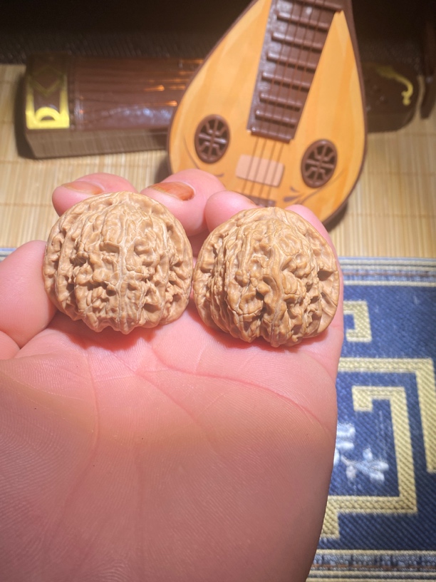 文玩核桃白狮子配对好