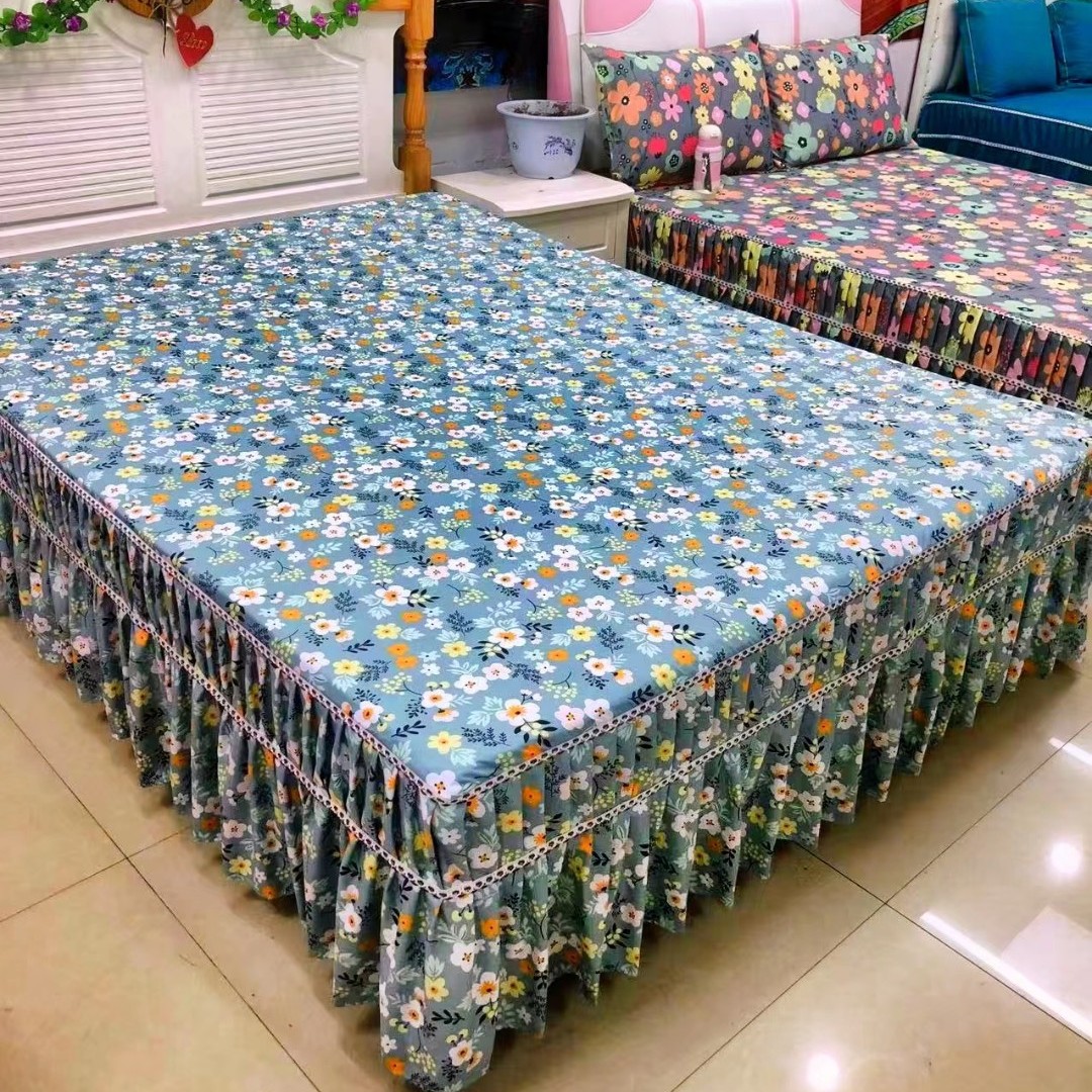 （清新小碎花）加厚磨毛斜纹亲肤棉单独床罩