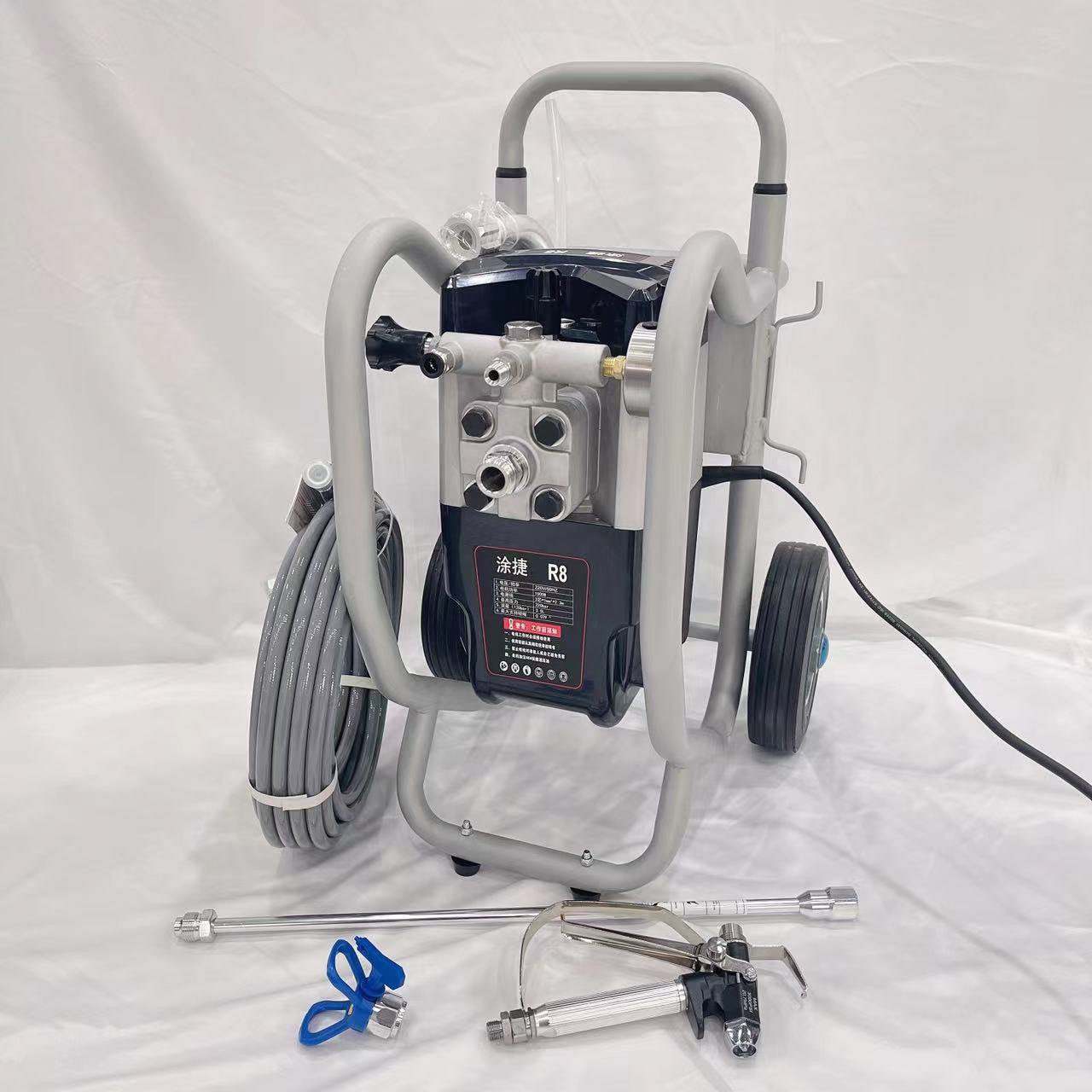 涂捷R8电动高压无气喷涂机 乳胶漆 涂料 油漆喷涂机