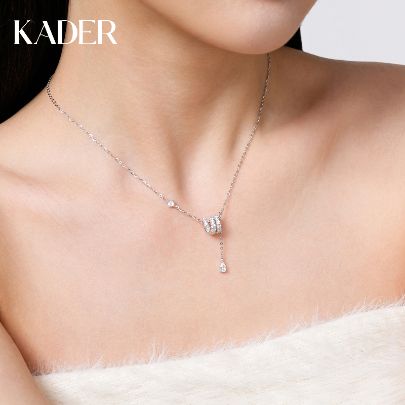 KADER/卡蒂罗 吊坠925银 灵蛇小蛮腰项链女款经典百搭精致商品图