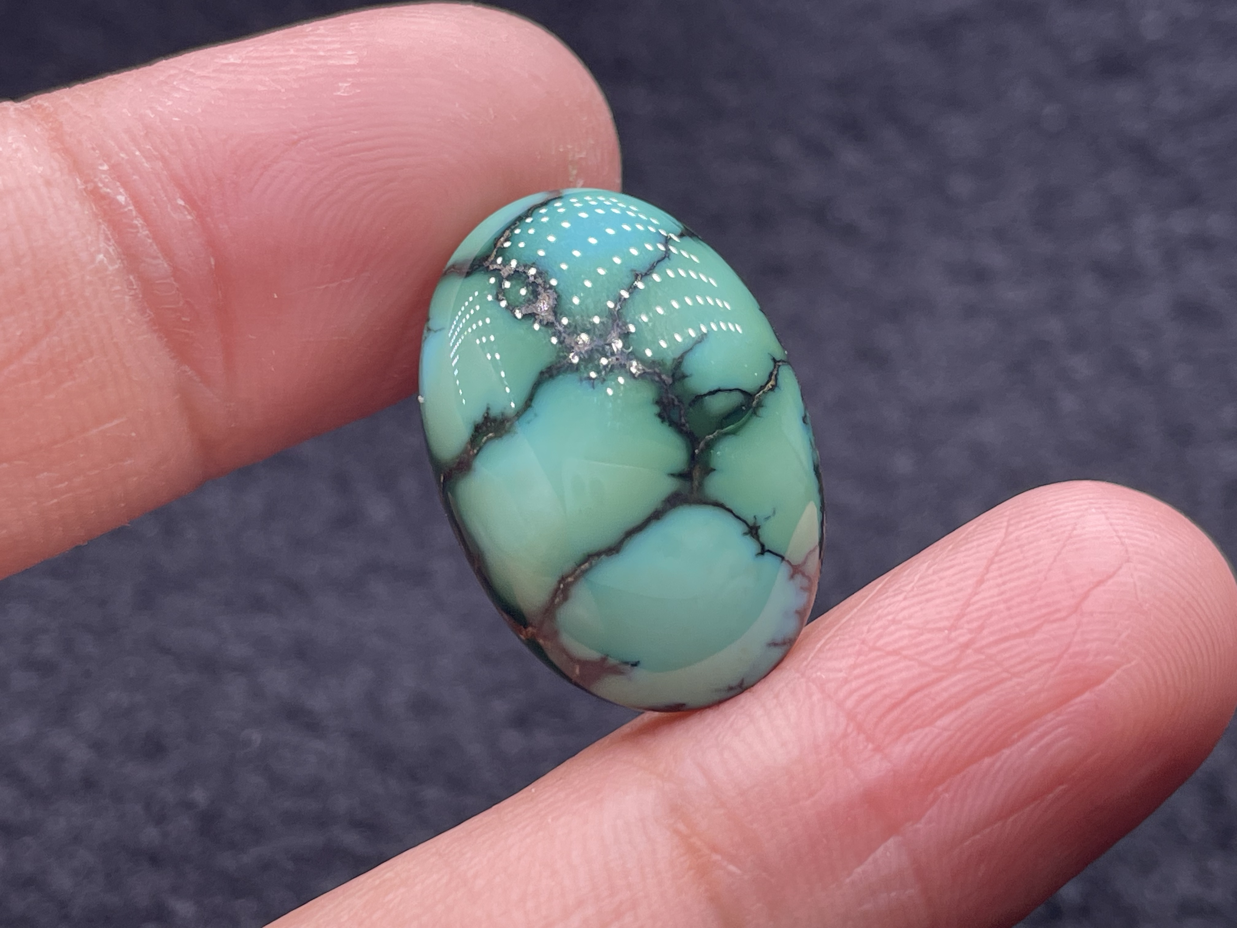 湖北原矿三无绿松石玻璃瓷玉化料春带彩水草纹戒面吊坠挂件配饰