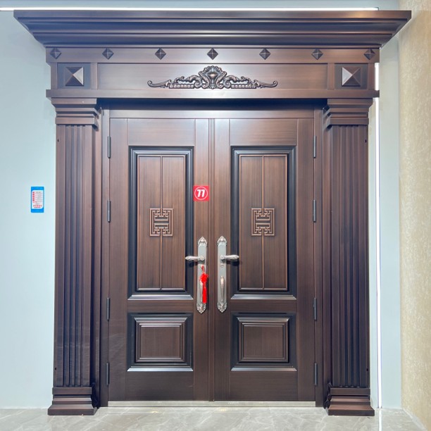 别墅大门77号钛镁合金材质大门+对开门定制意向卡非实物