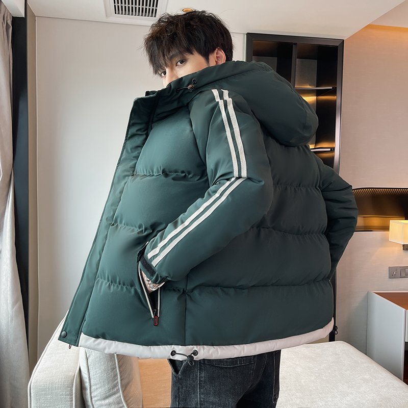 【小扬哥推荐】2023冬季新款男棉衣连帽拼接加厚帅气休闲潮流