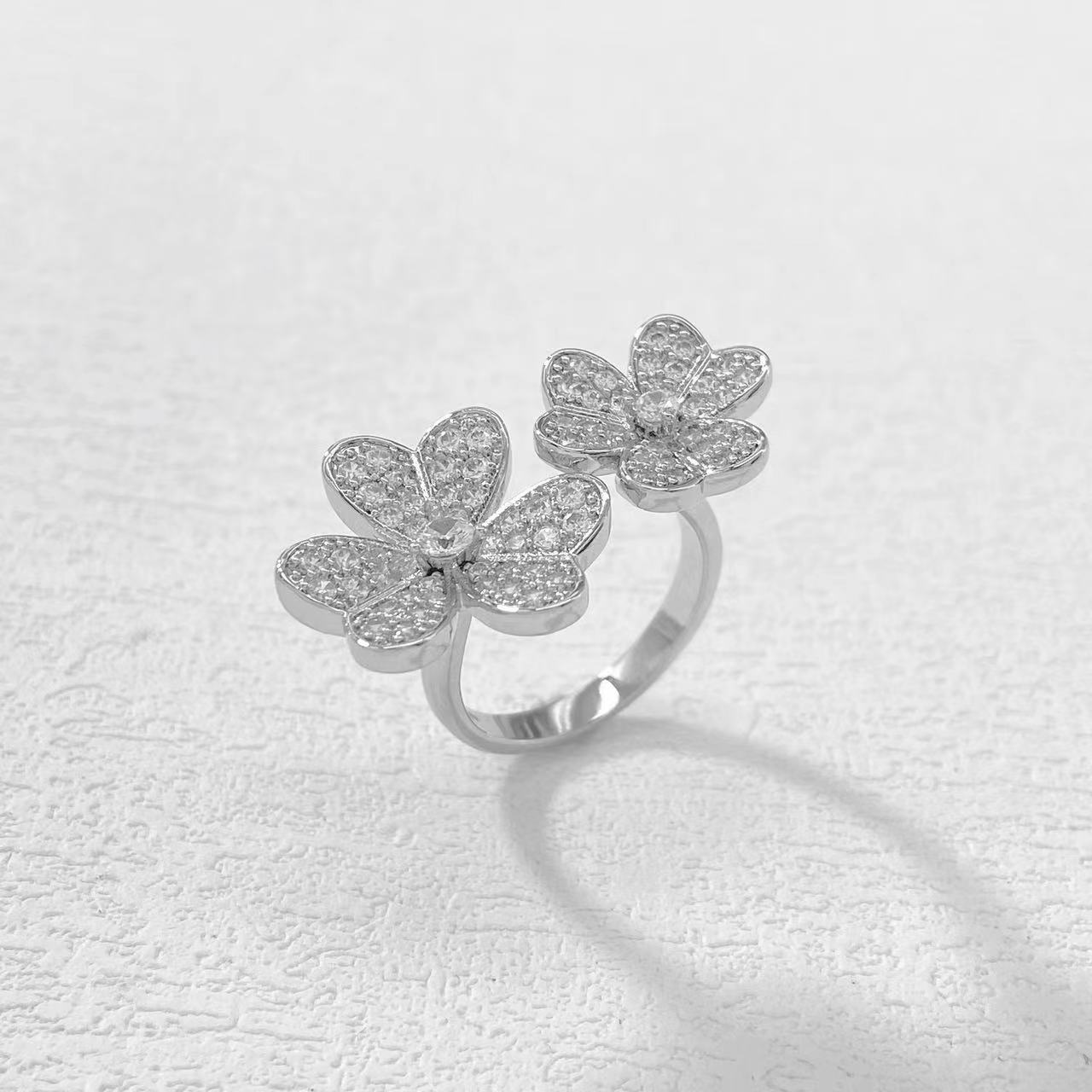 铜合金戒指 木木（RZ4569）   开口戒指